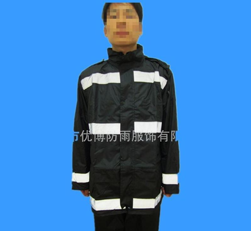 交通路政安全反光防雨衣服 鐵路器材勞保工務(wù)反光條雨衣圖片_高清圖_細(xì)節(jié)圖-淮南市優(yōu)博防雨服飾 -