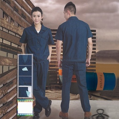 服裝廠家專業(yè)定制全棉短袖工作服 勞保短袖工裝 定制短袖廠家批發(fā) 量大價優(yōu)